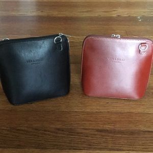 2 leather purses